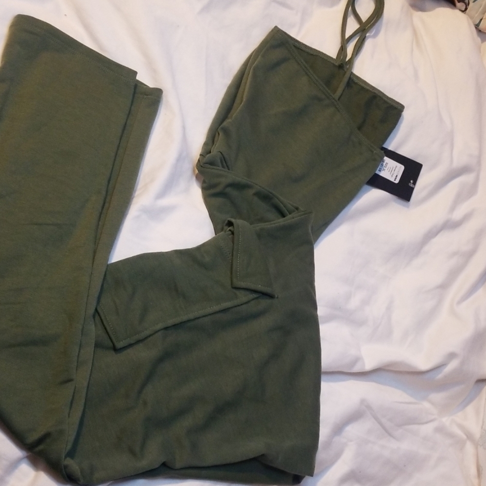 olive green jumpsuit